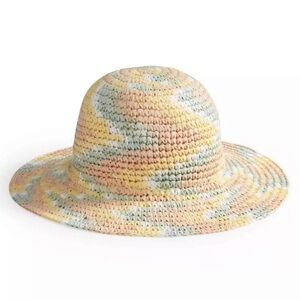 NWT BP. Nordstrom Wide Brim Straw Sun Hat Pastel Colors